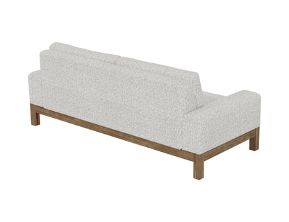 Wooden Frame & Base, Sofa - Light Cream