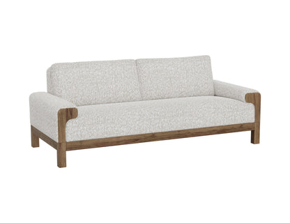 Wooden Frame & Base, Sofa - Light Cream