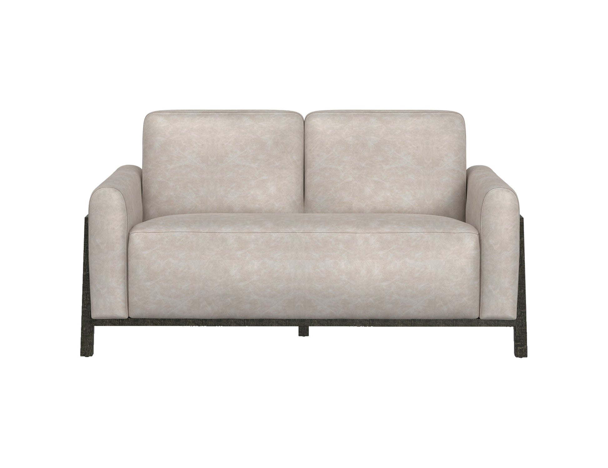 Wooden Frame & Base, Loveseat - Ivory