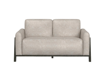 Wooden Frame & Base, Loveseat - Ivory
