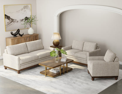 Wooden Frame & Base, Sofa - Agreeable Gray