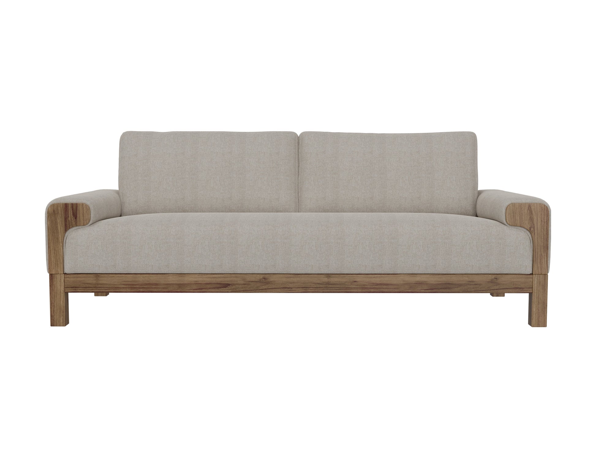 Wooden Frame & Base, Sofa - Agreeable Gray