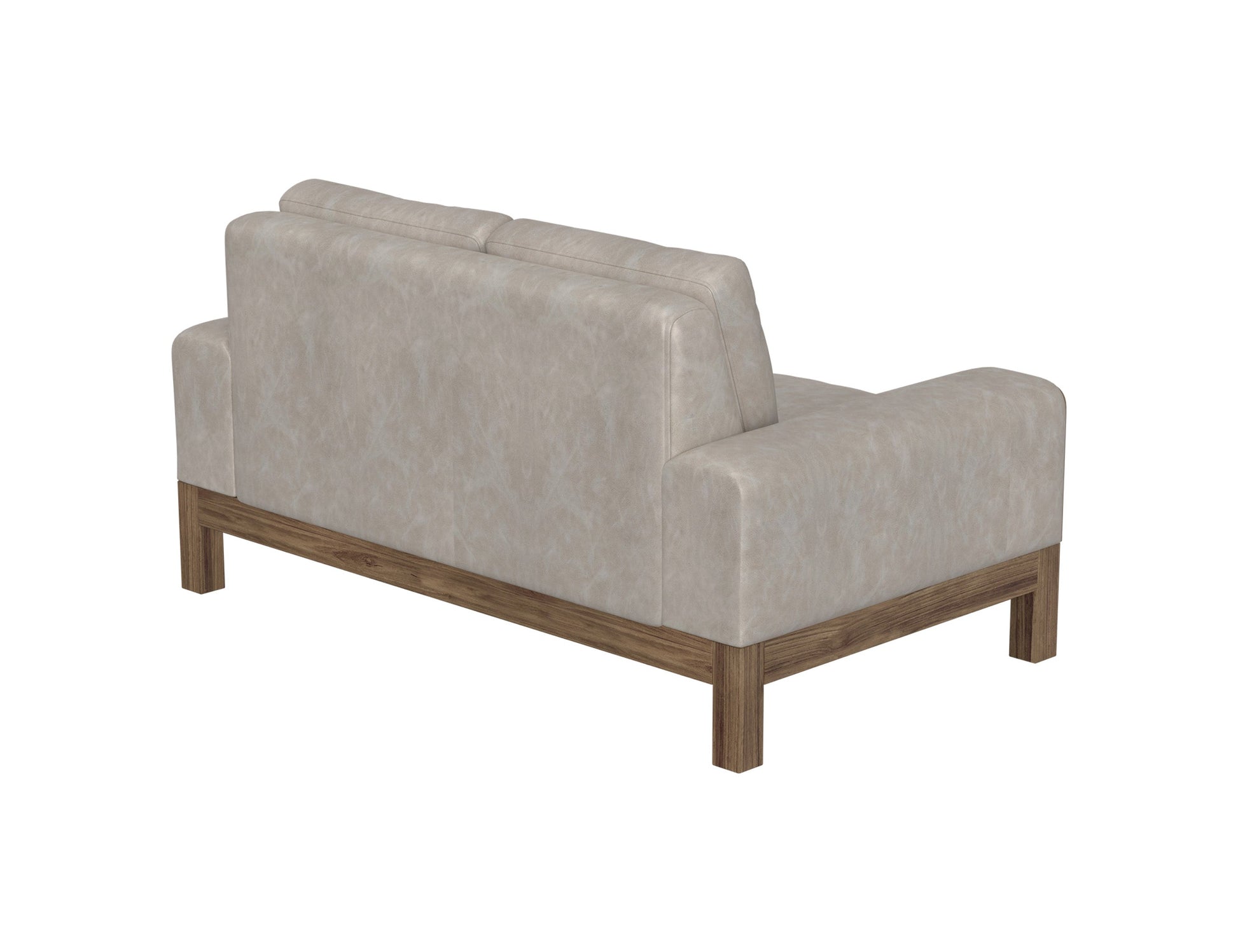 Wooden Frame & Base, Loveseat - Ivory