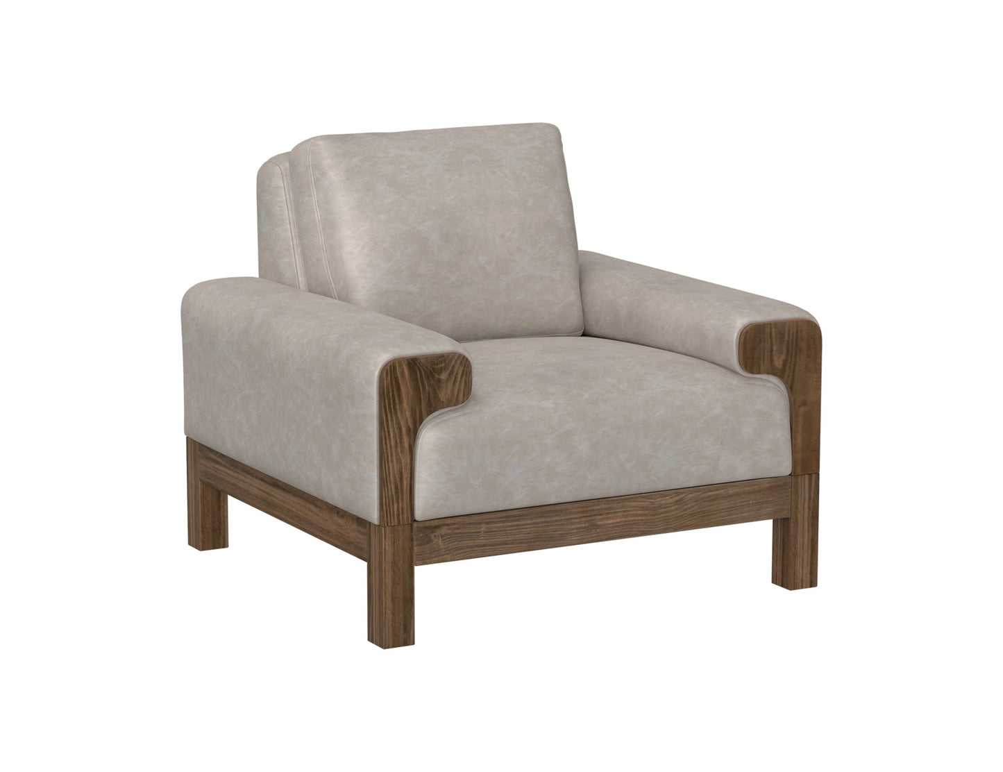 Wooden Frame & Base, Armchair - Ivpry