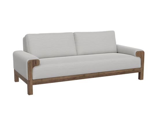 Wooden Frame & Base, Sofa - Ecru Beige