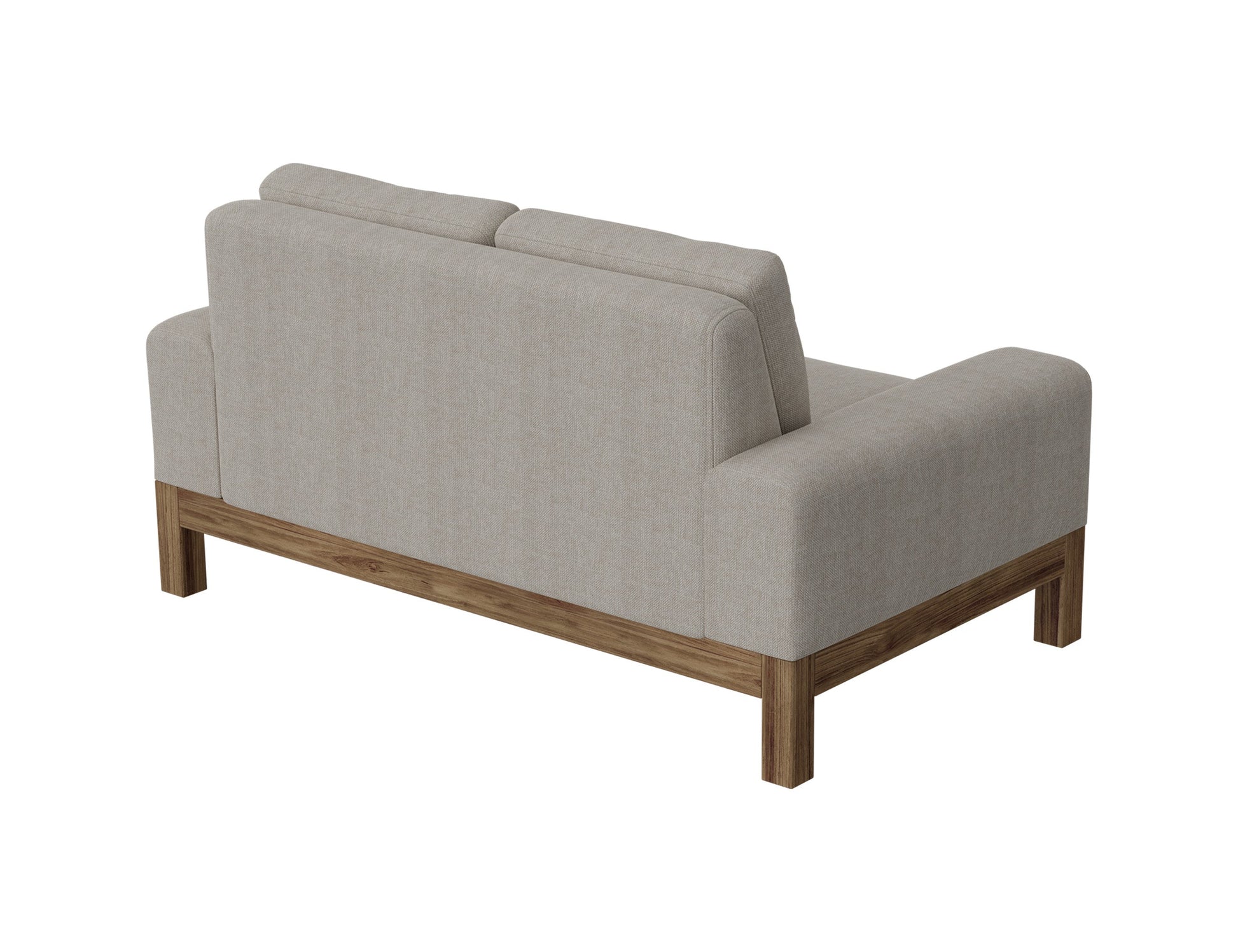 Wooden Frame & Base, Loveseat - Agreeable Gray