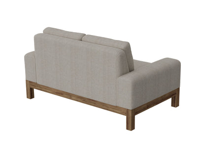 Wooden Frame & Base, Loveseat - Agreeable Gray