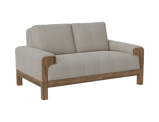 Wooden Frame & Base, Loveseat - Agreeable Gray