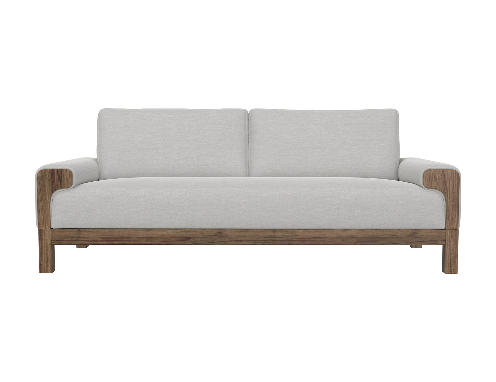 Wooden Frame & Base, Sofa - Ecru Beige