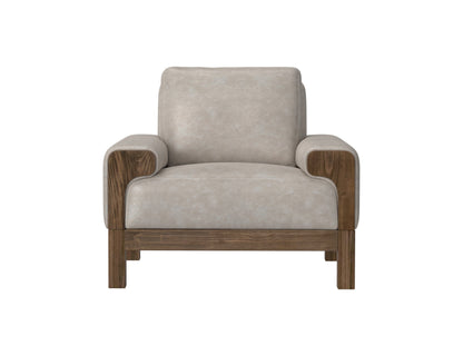 Wooden Frame & Base, Armchair - Ivpry