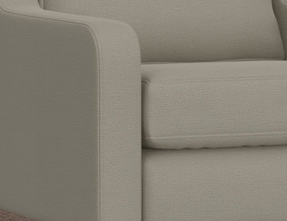 Wooden Frame & Base, Loveseat - Almond Gray