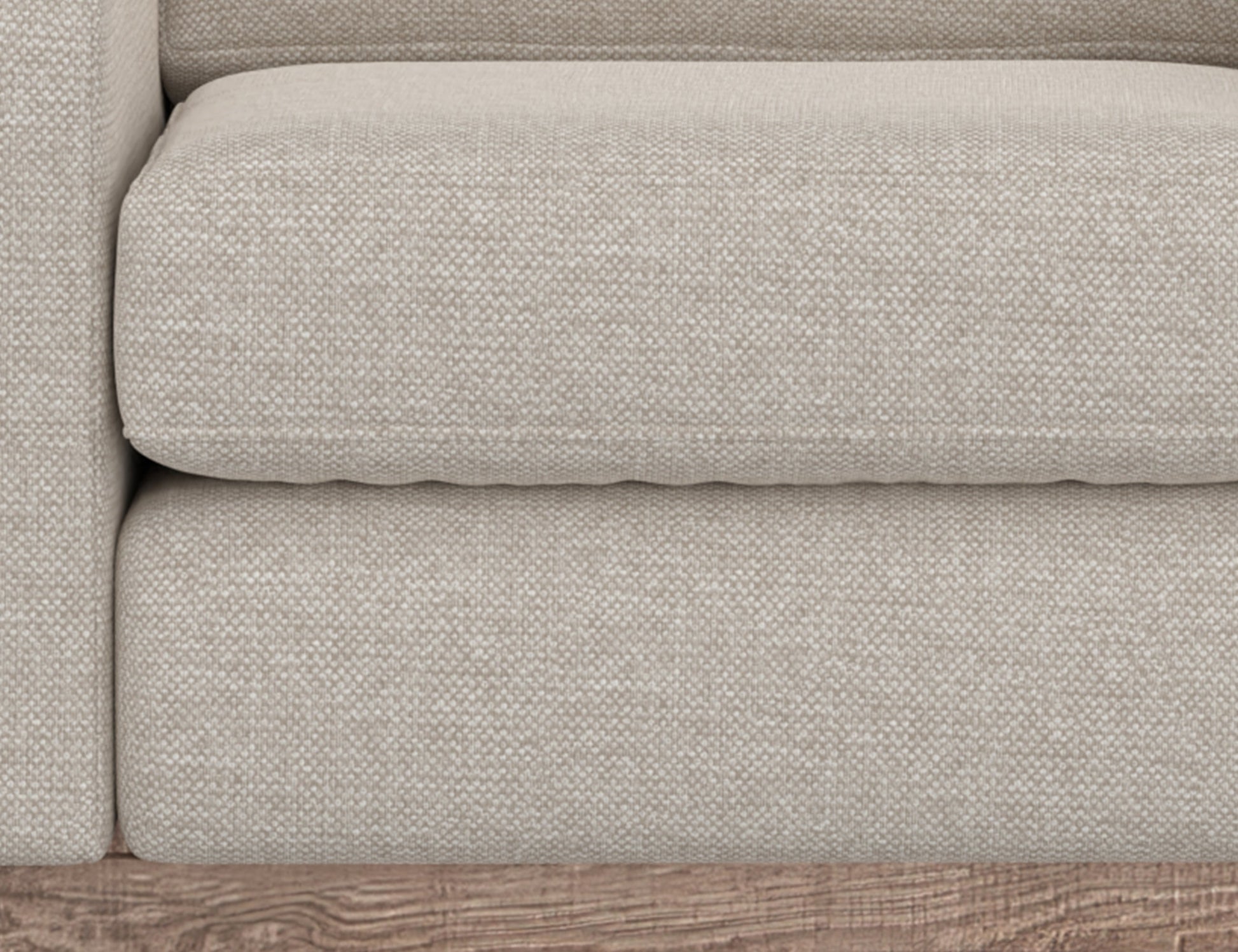 Wooden Frame & Base, Loveseat - Agreeable Gray