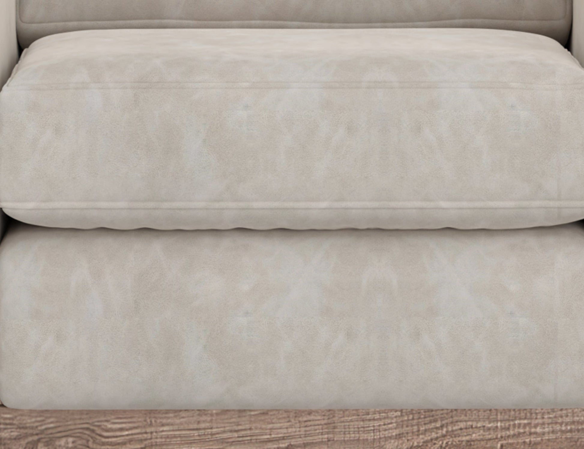 Wooden Frame & Base, Loveseat - Ivory