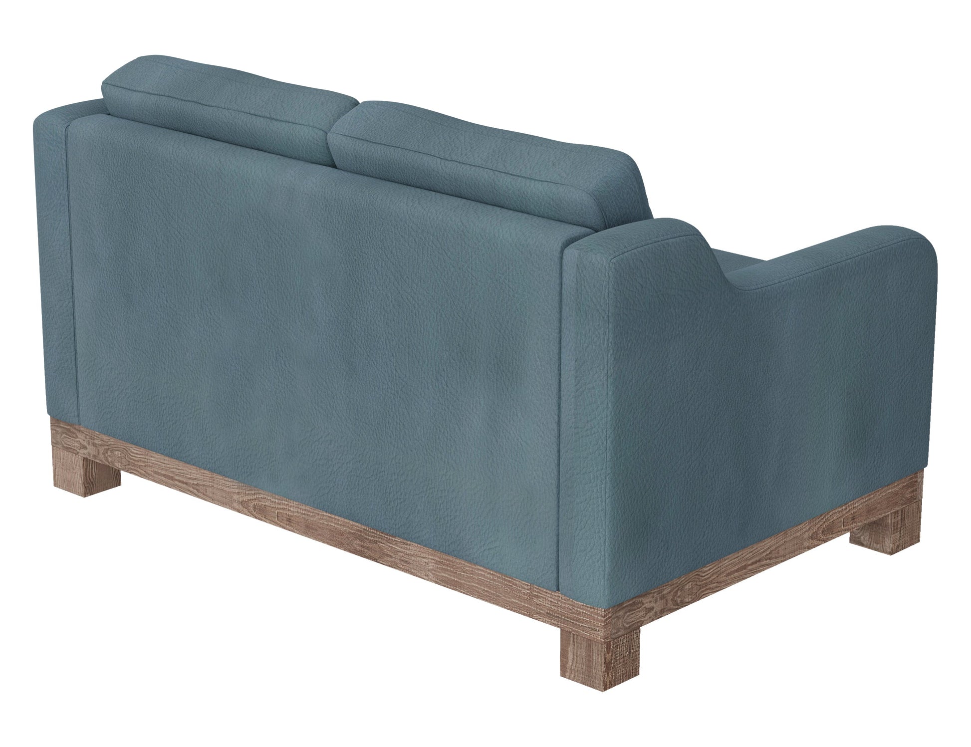 Wooden Frame & Base, Loveseat - Slate Blue