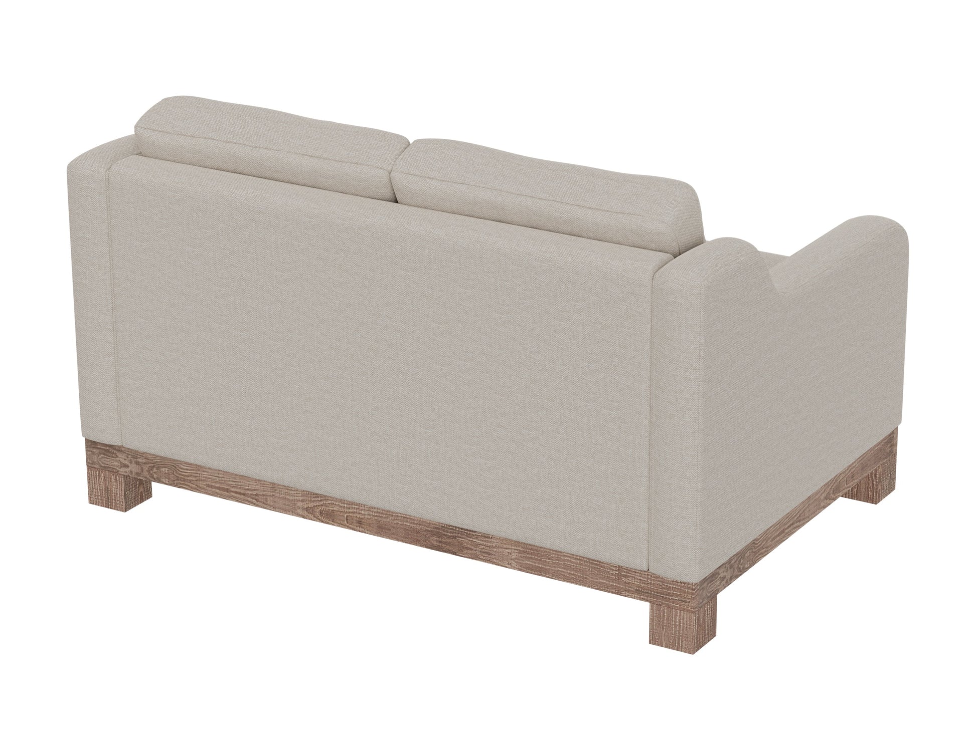 Wooden Frame & Base, Loveseat - Agreeable Gray