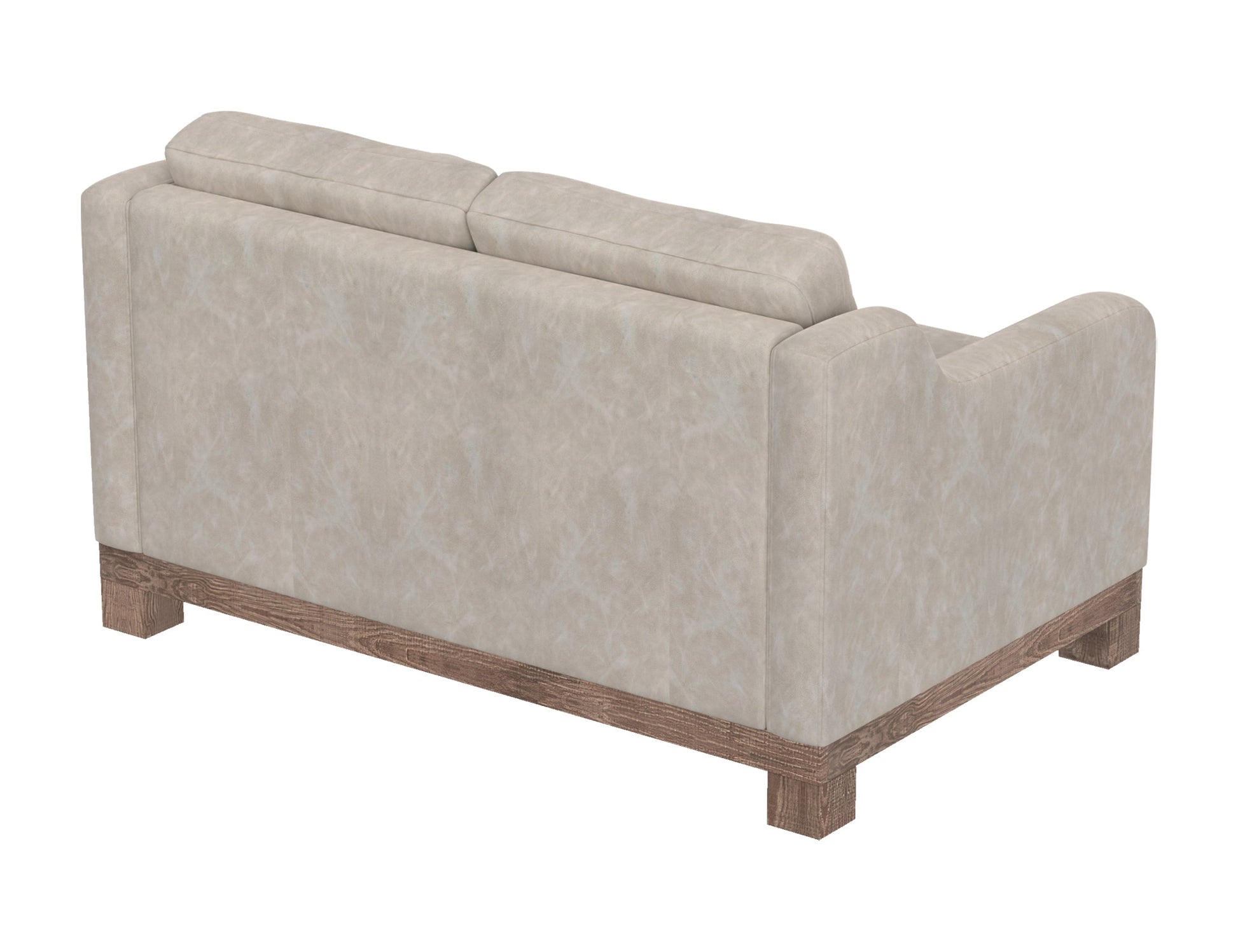 Wooden Frame & Base, Loveseat - Ivory