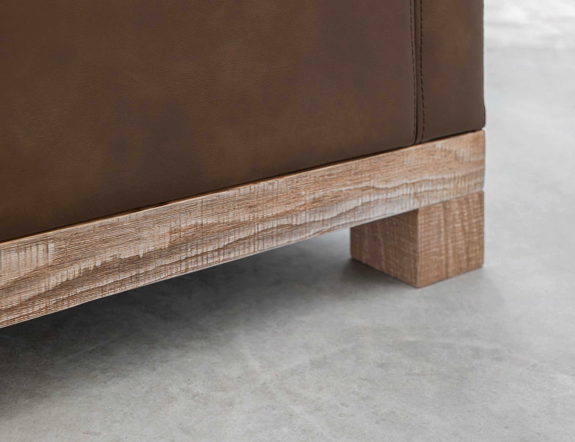 Wooden Frame & Base, Loveseat - Dark Chocolate
