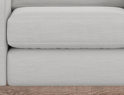 Wooden Frame & Base, Loveseat - Ecru Beige