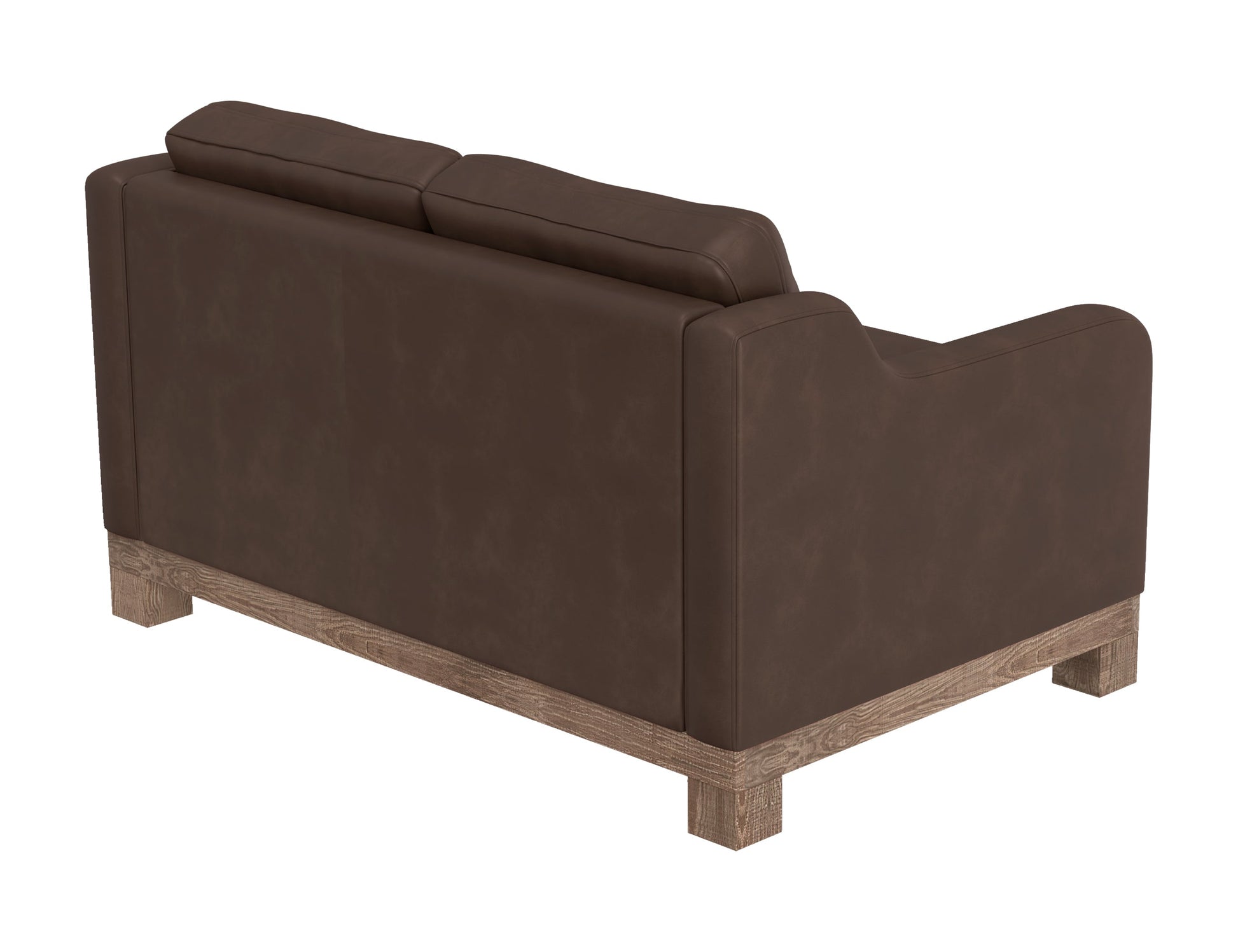 Wooden Frame & Base, Loveseat - Dark Chocolate