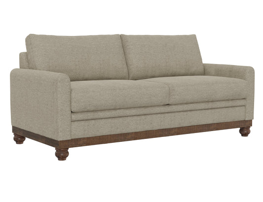 Wooden Frame & Base, Sofa - Almond Gray