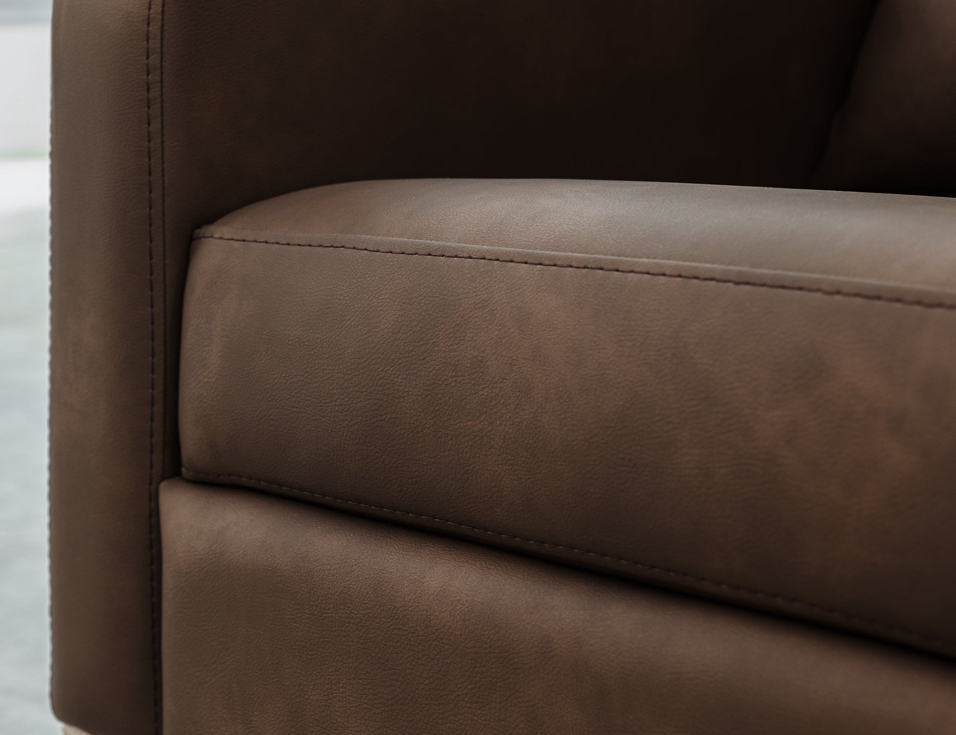 Wooden Frame & Base, Loveseat - Dark Chocolate
