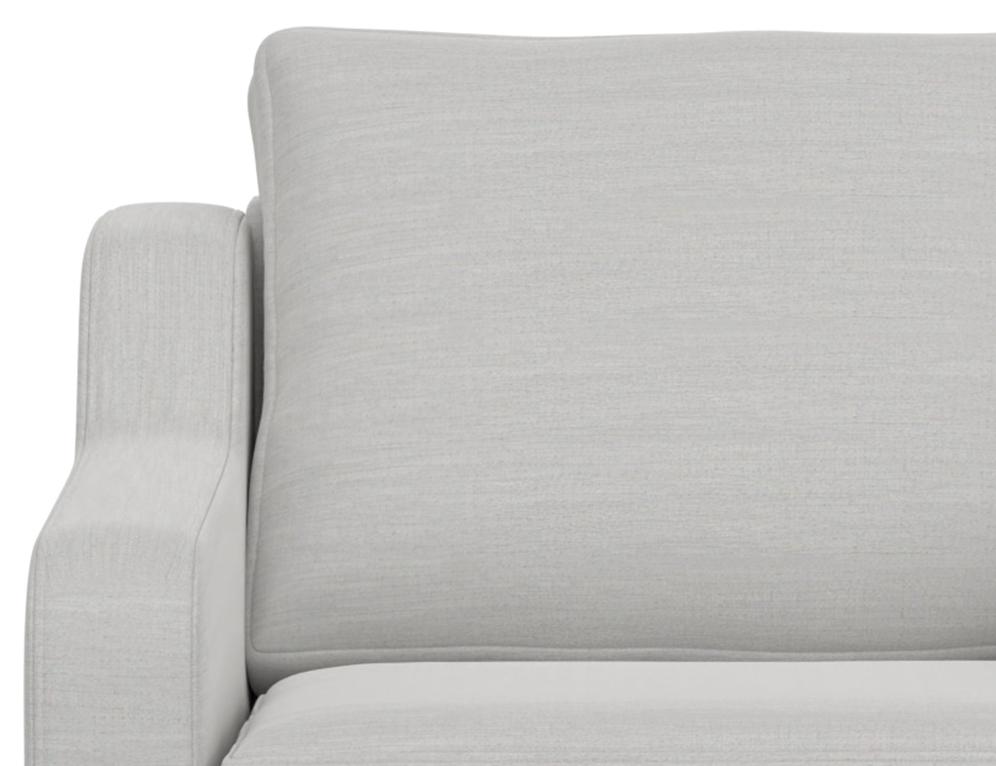Wooden Frame & Base, Armchair - Ecru Beige