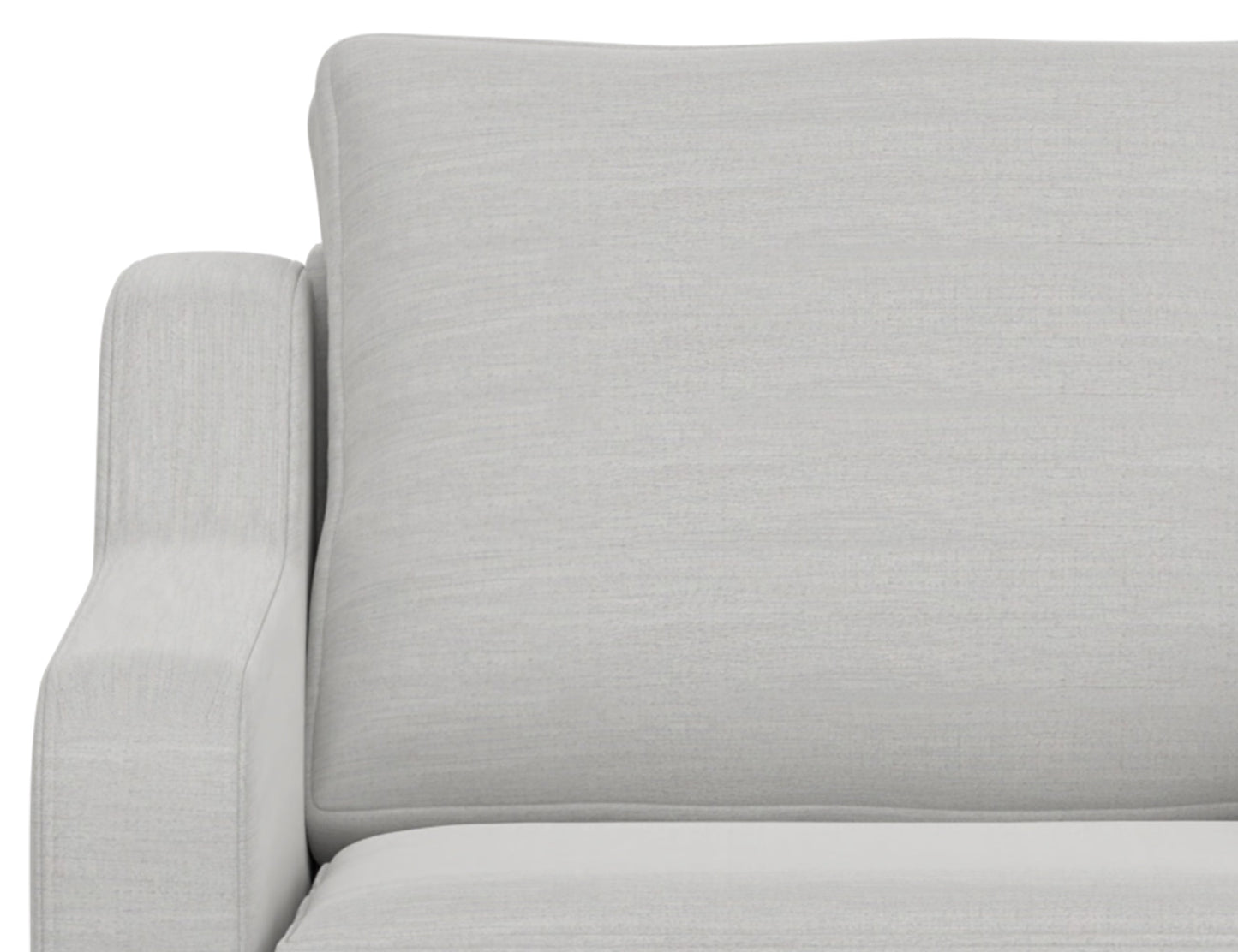 Wooden Frame & Base, Loveseat - Ecru Beige