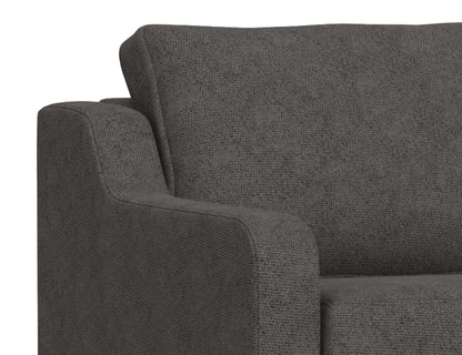 Wooden Frame & Base, Sofa - Iron Gray