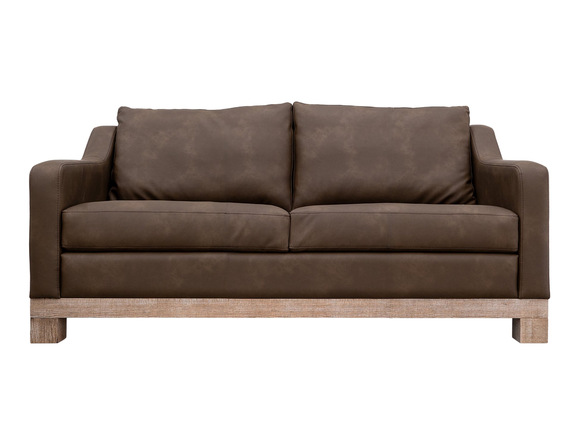 Wooden Frame & Base, Loveseat - Dark Chocolate