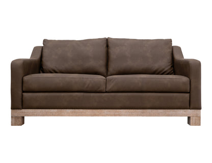 Wooden Frame & Base, Loveseat - Dark Chocolate