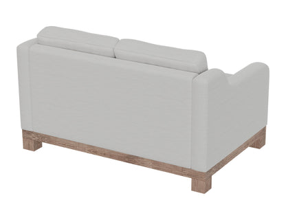 Wooden Frame & Base, Loveseat - Ecru Beige