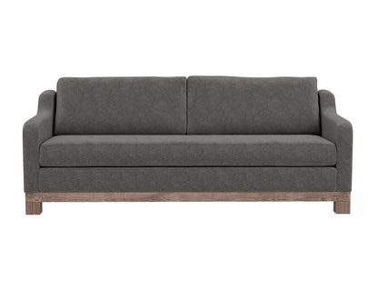 Wooden Frame & Base, Sofa - Iron Gray