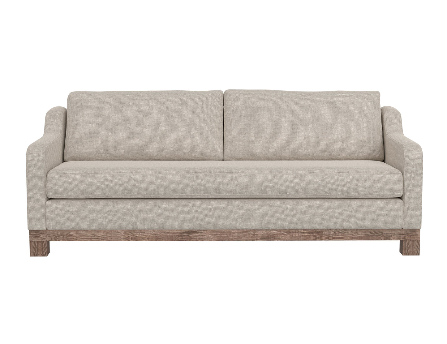 Wooden Frame & Base, Sofa - Agreeable Gray