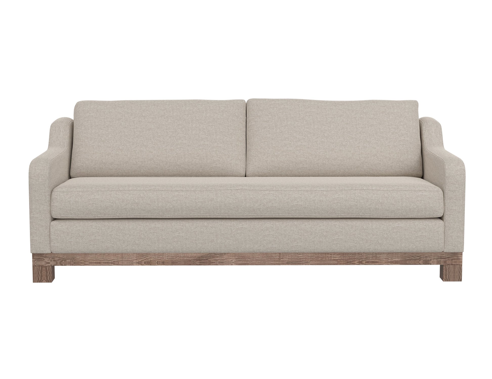 Wooden Frame & Base, Sofa - Agreeable Gray