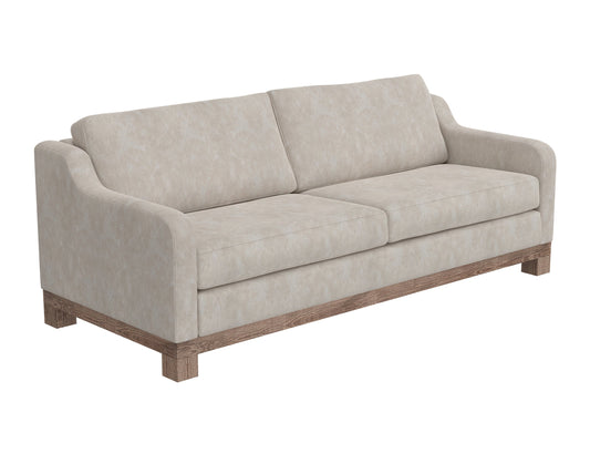 Wooden Frame & Base, Sofa - Ivory