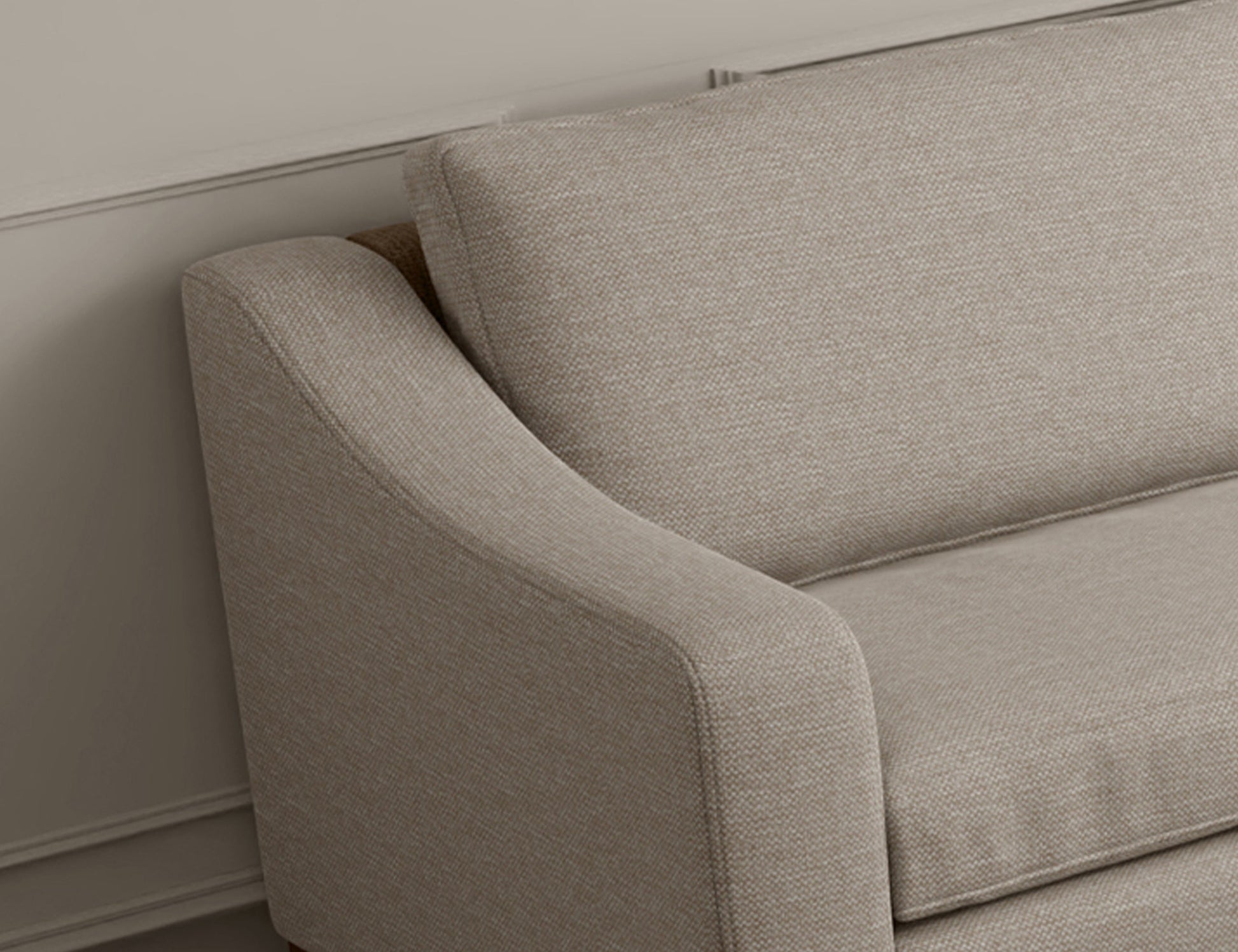 Wooden Frame & Base, Sofa - Agreeable Gray