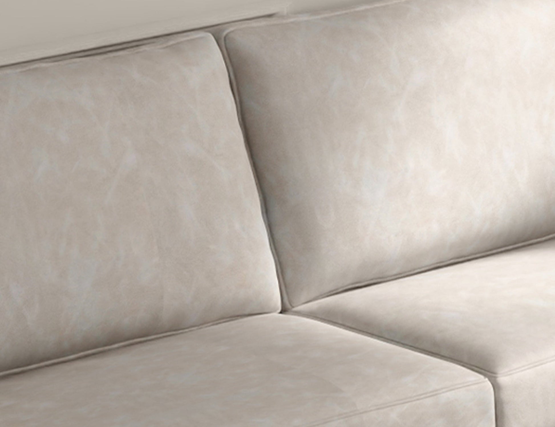 Wooden Frame & Base, Armchair - Ivory