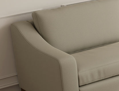 Wooden Frame & Base, Sofa - Almond Gray