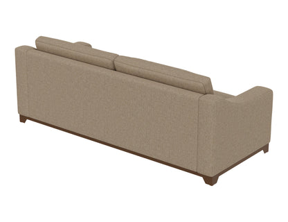 Wooden Frame & Base, Sofa - Brown Camel