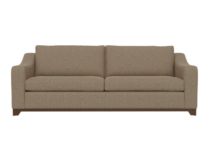 Wooden Frame & Base, Sofa - Brown Camel