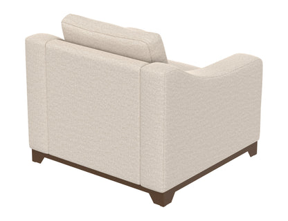 Wooden Frame & Base, Armchair - Agreeable Gray