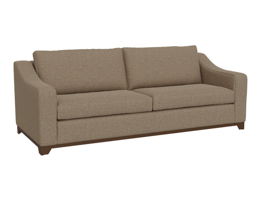 Wooden Frame & Base, Sofa - Brown Camel