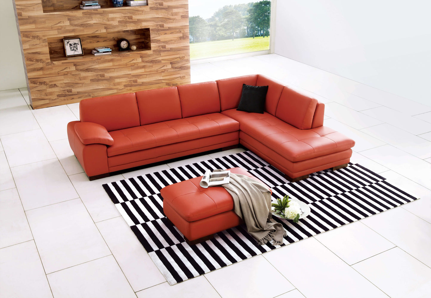 625 Italian Leather Sectional