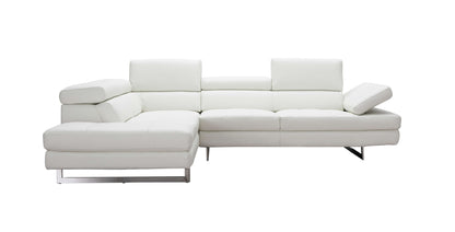 A761 Italian Leather Sectional Slate