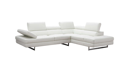 A761 Italian Leather Sectional Slate