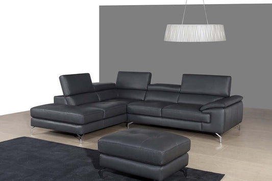 A973 Italian Leather Chaise