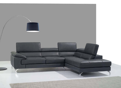 A973 Italian Leather Chaise