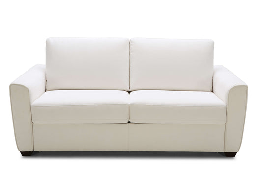 Alpine Sofa Bed in White Fabric
