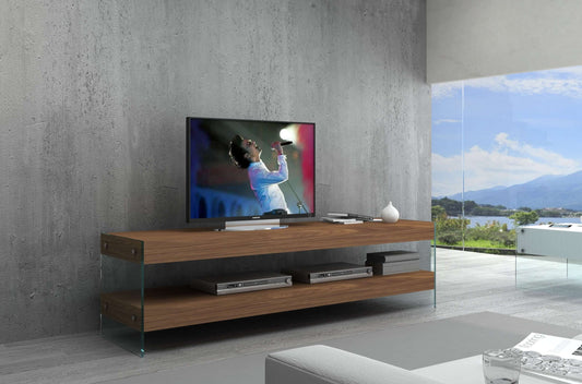 Elm TV Base White High Gloss