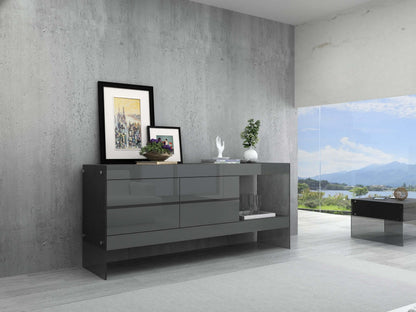 Cloud Buffet in Grey High Gloss